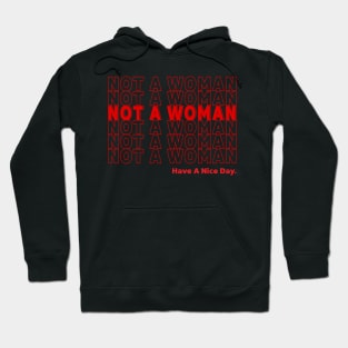 NOT A WOMAN, HAVE A NICE DAY! Hoodie